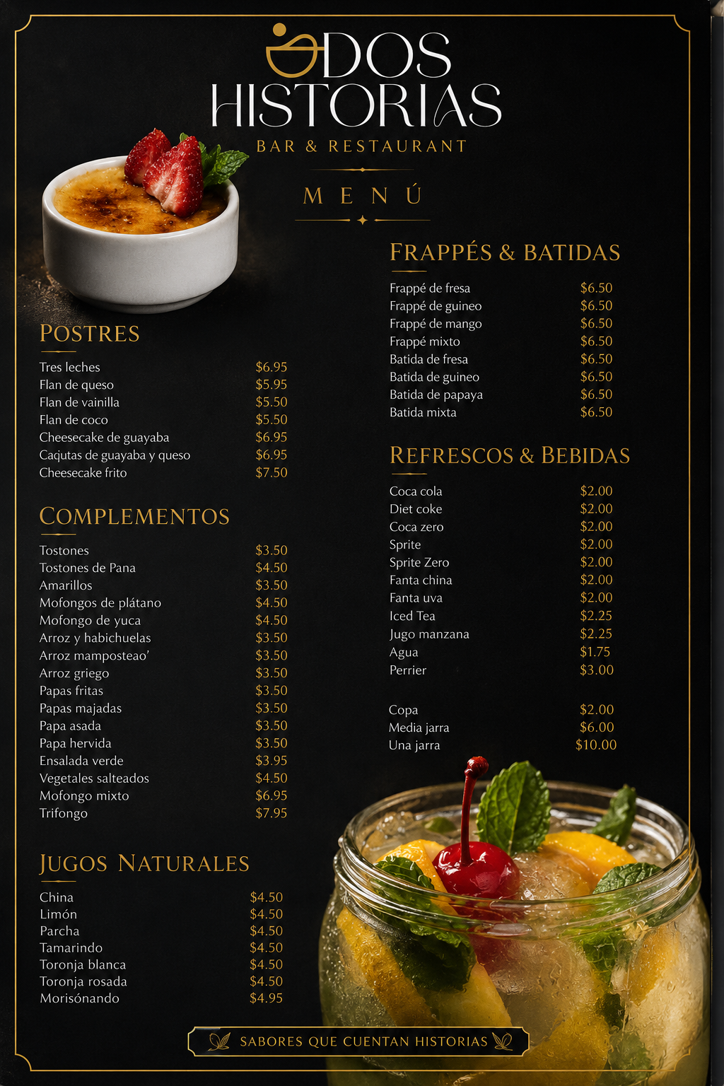 Página 4 — Postres, Bebidas y Complementos